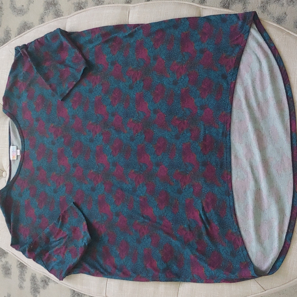 5/$25 Lularoe Irma Tunic Top Medium M Floral Abstract